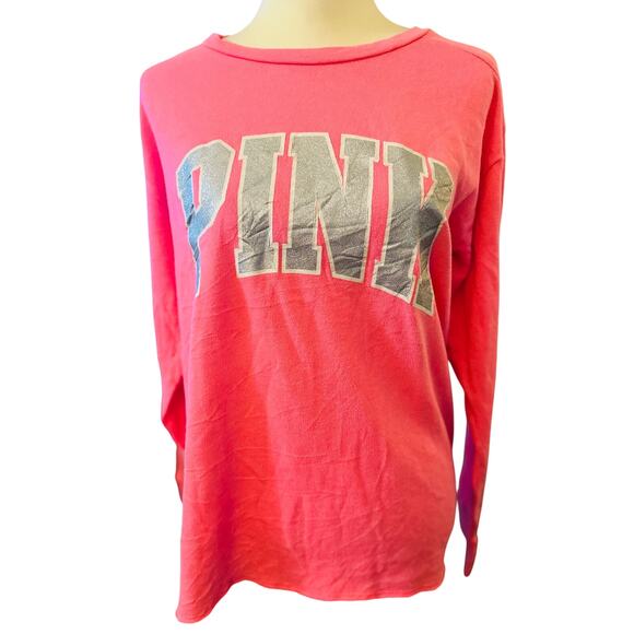 PINK Victoria's Secret Tops - Victoria's Secret PINK Long Sleeve Crewneck Sweatshirt, Size XS, Women's